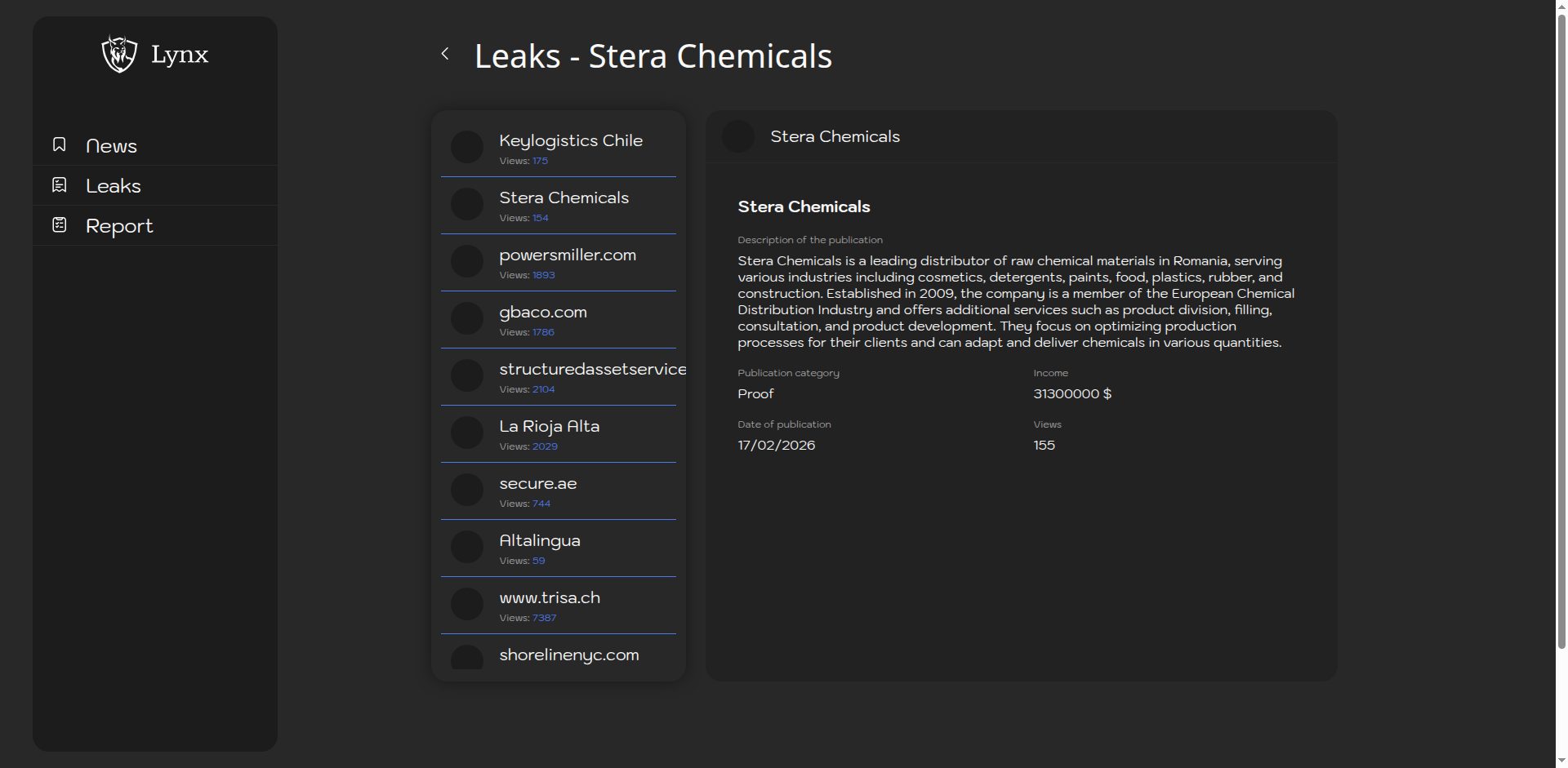 Screenshot del ataque