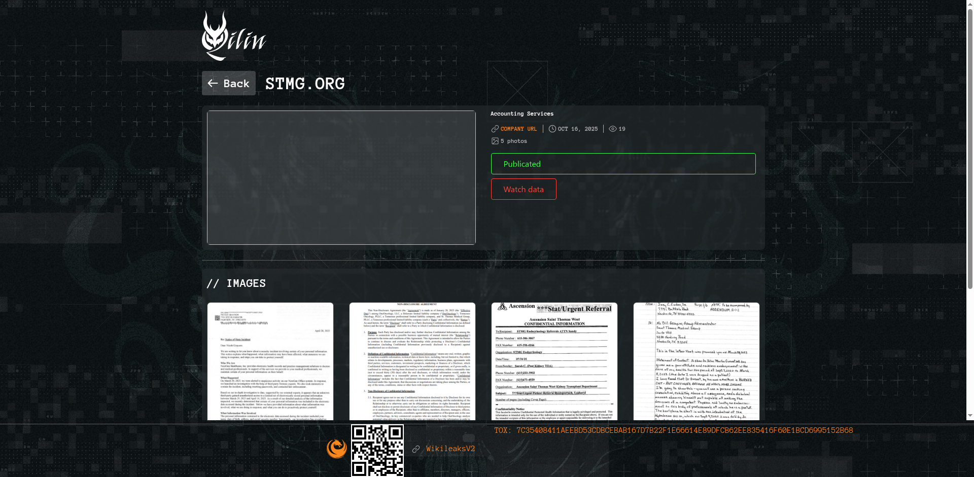 Screenshot del ataque