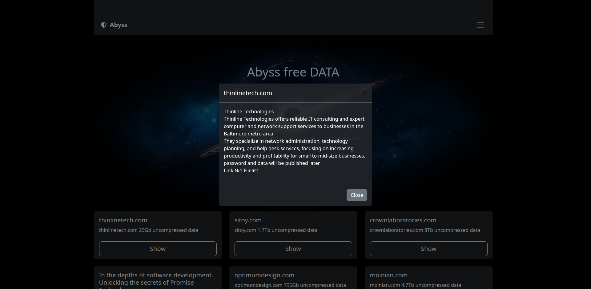Screenshot del ataque