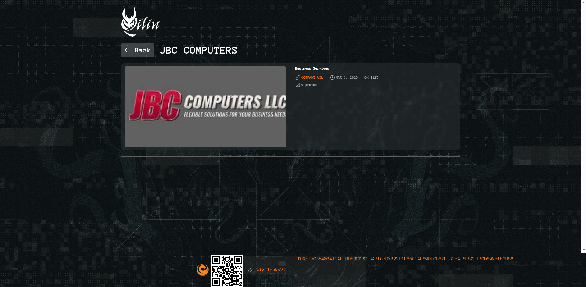 Screenshot del ataque