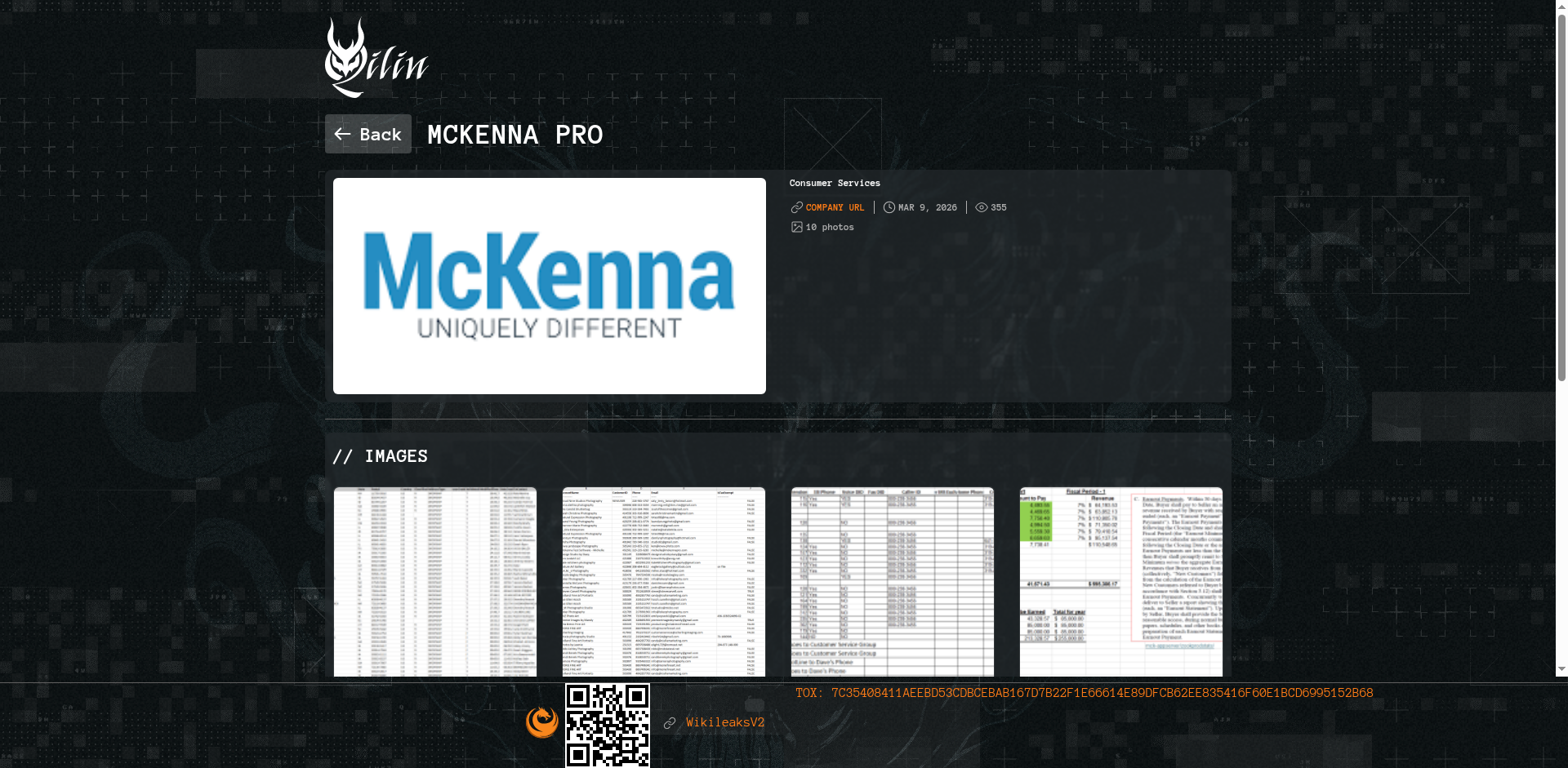 Screenshot del ataque