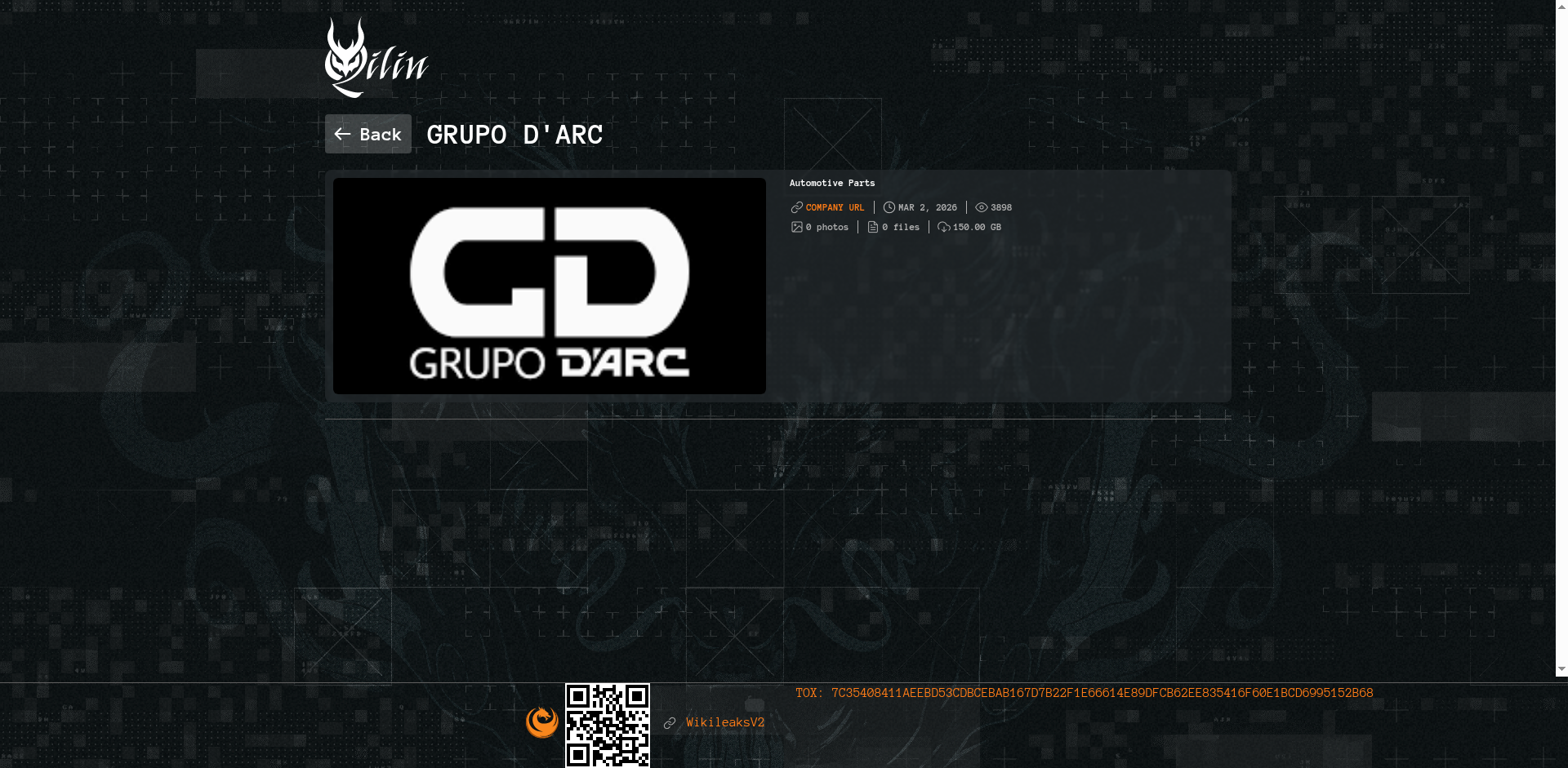 Screenshot del ataque