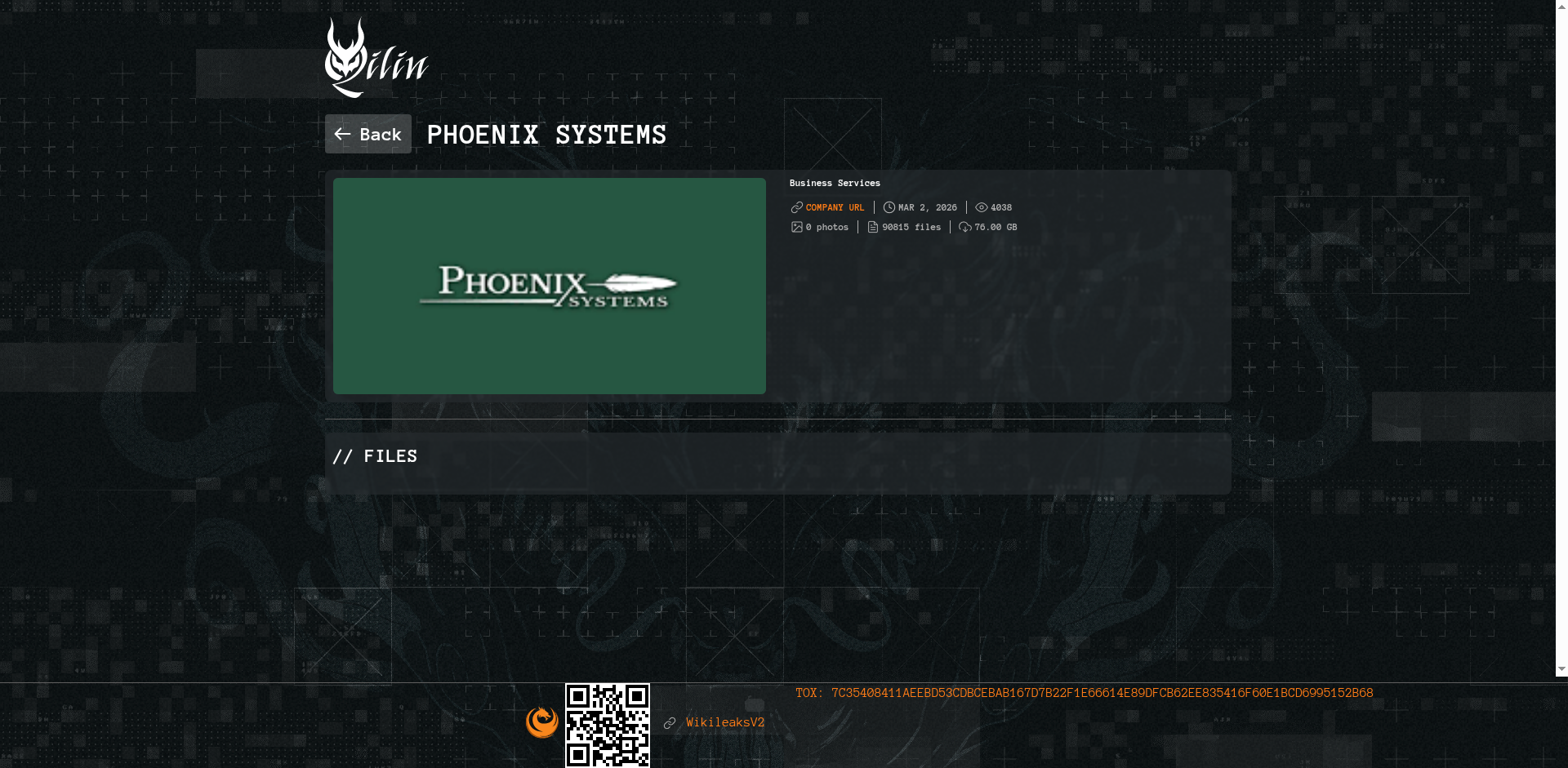 Screenshot del ataque