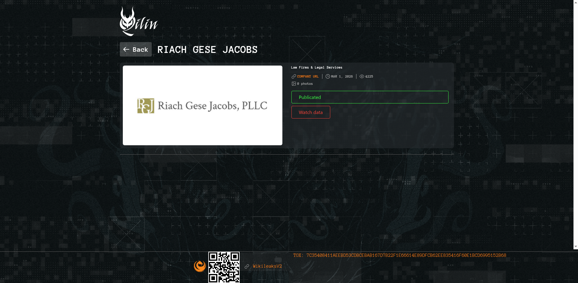 Screenshot del ataque