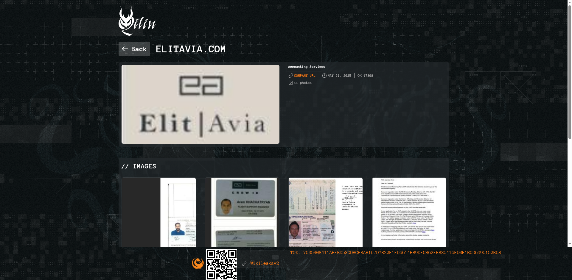 Screenshot del ataque