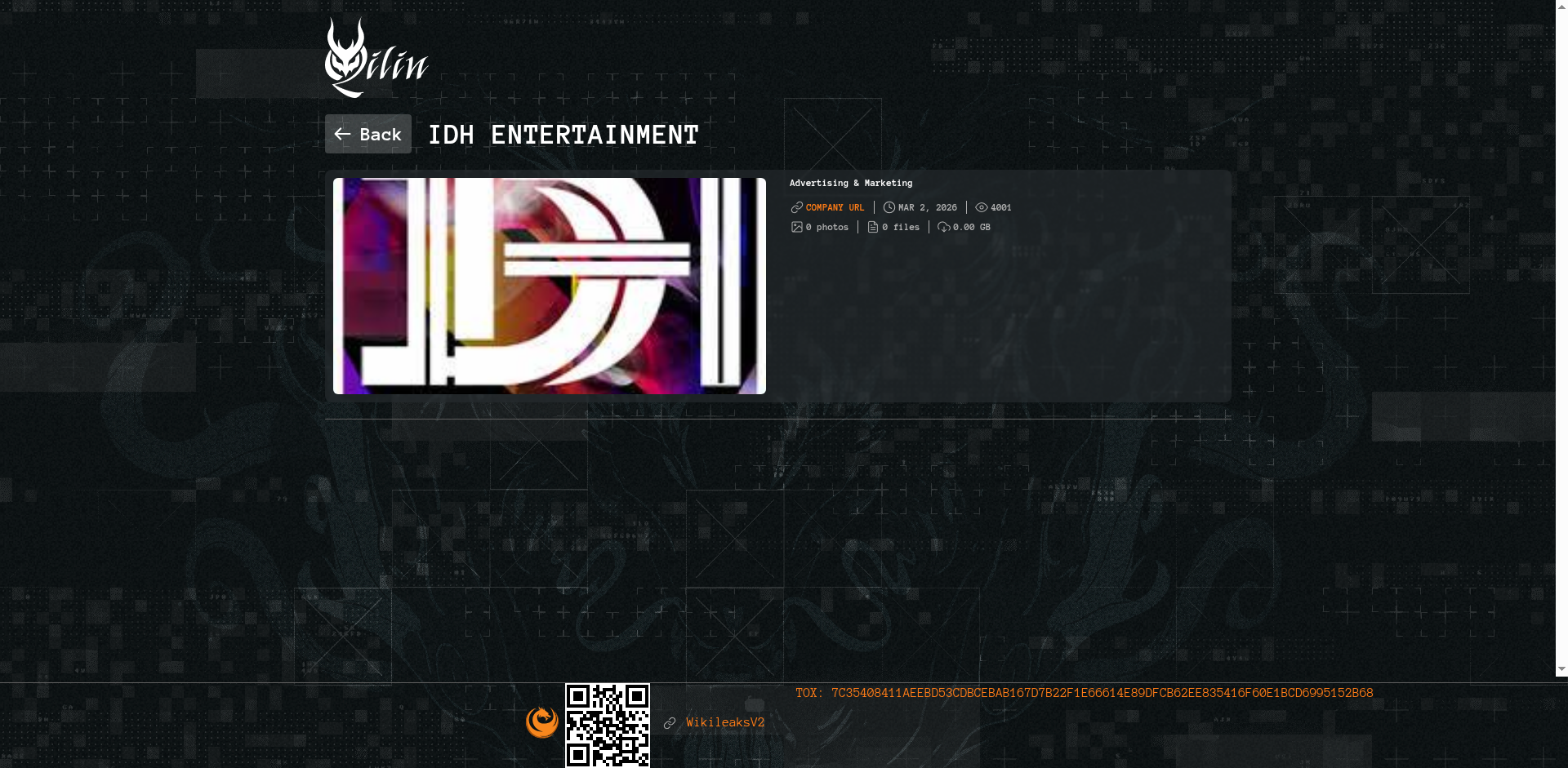 Screenshot del ataque