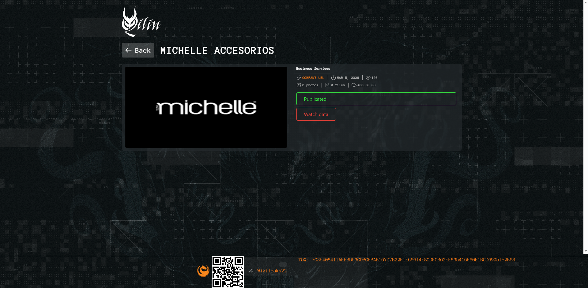 Screenshot del ataque