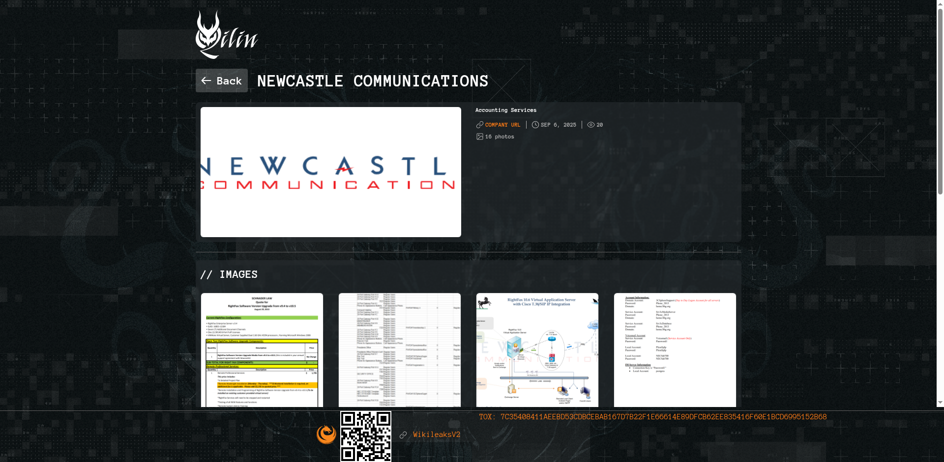 Screenshot del ataque