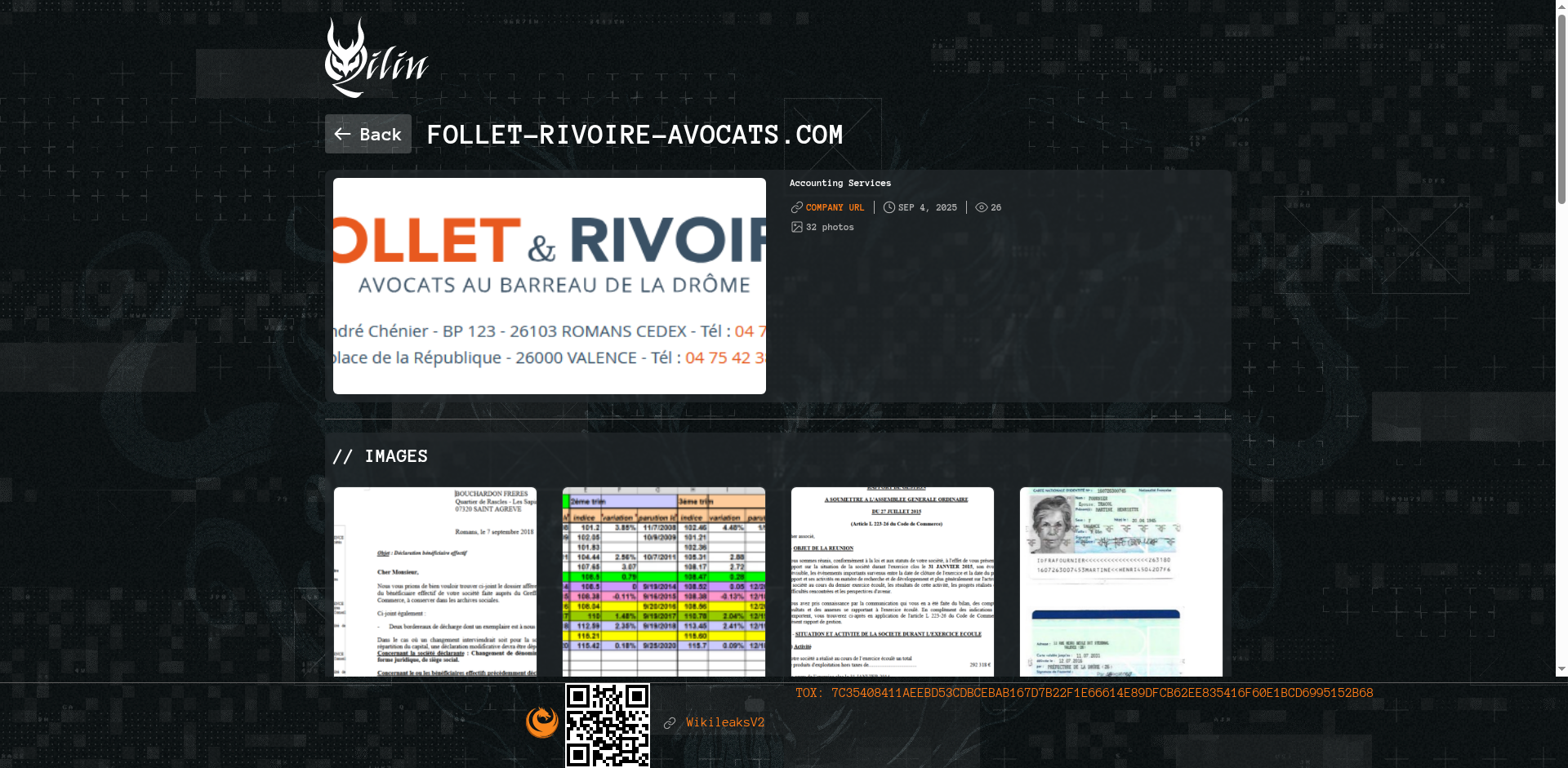 Screenshot del ataque