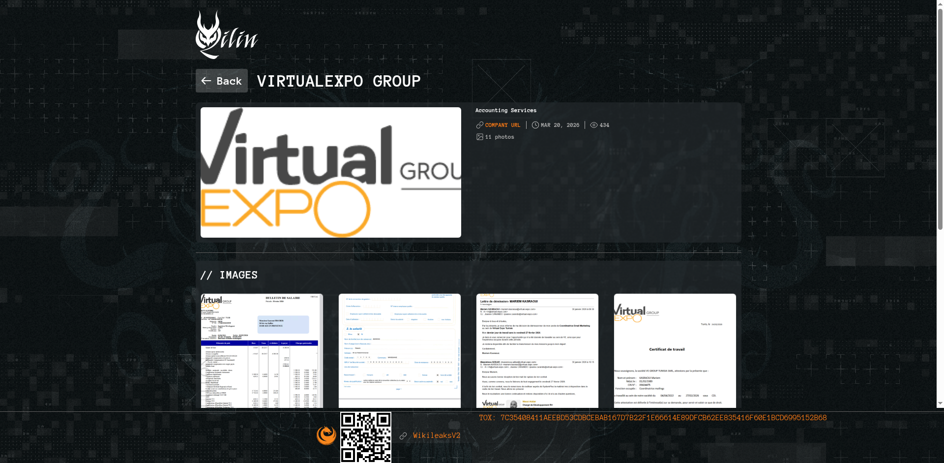 Screenshot del ataque