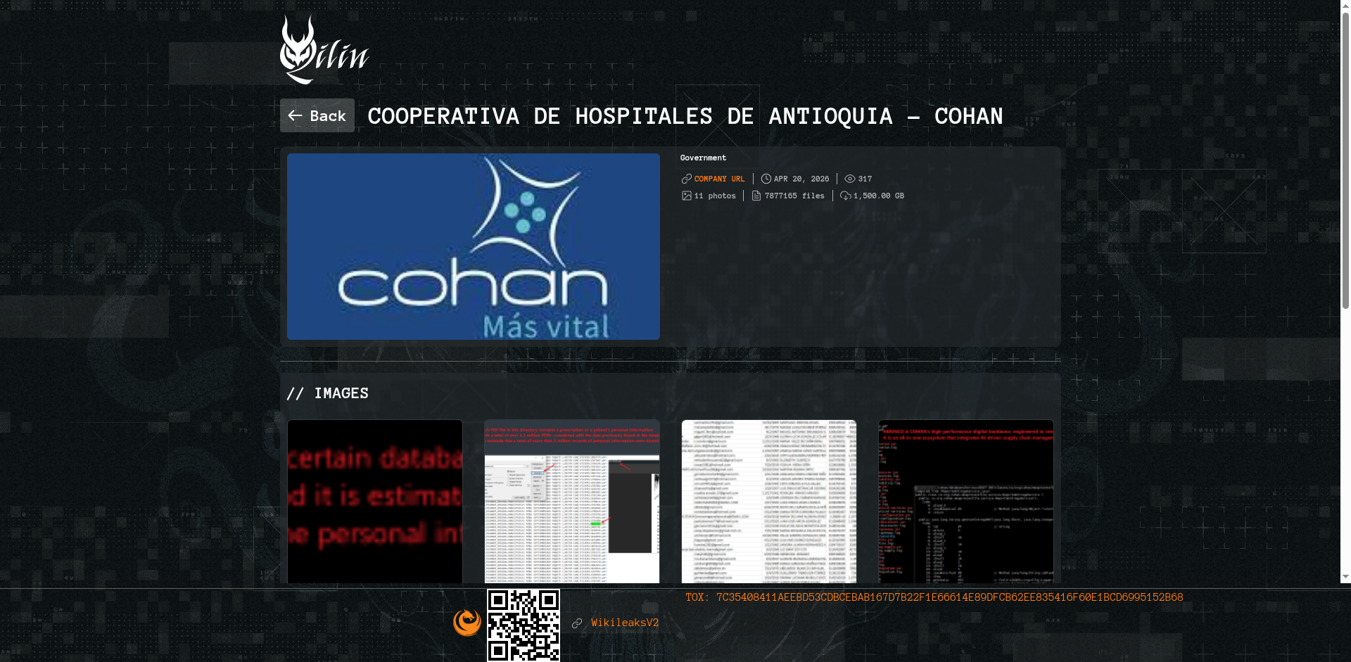 Screenshot del ataque