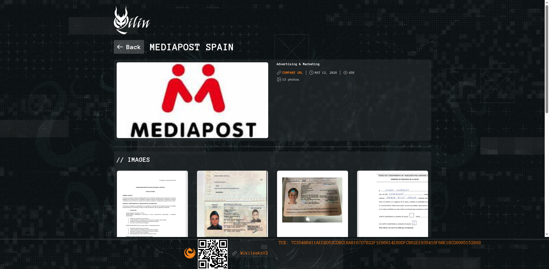 Screenshot del ataque