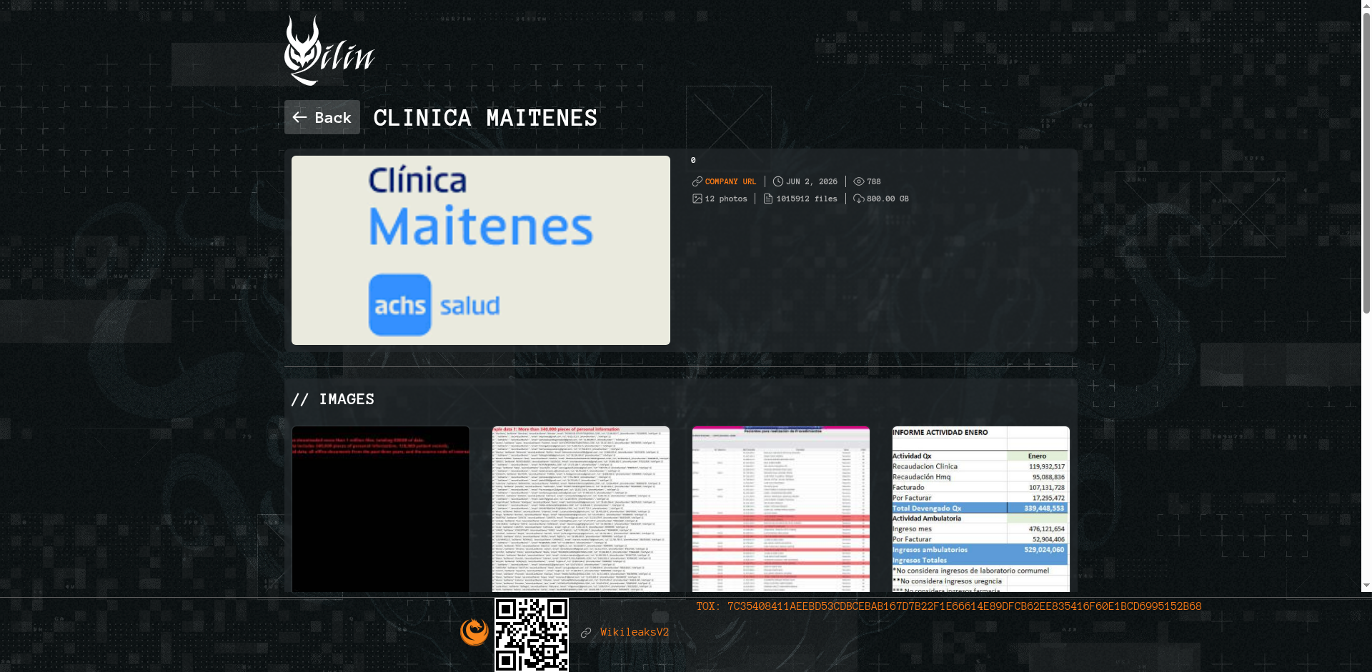 Screenshot del ataque