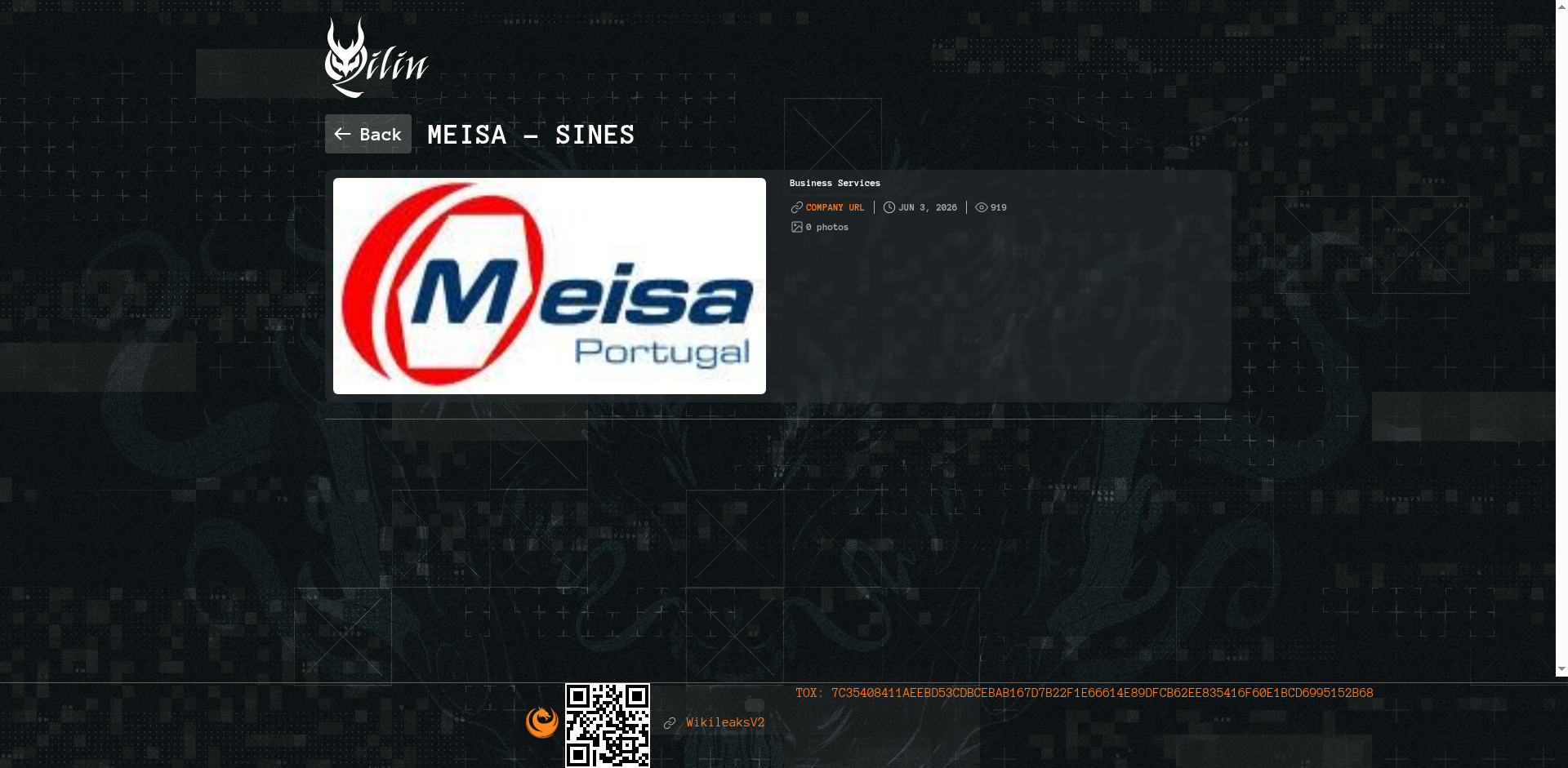 Screenshot del ataque