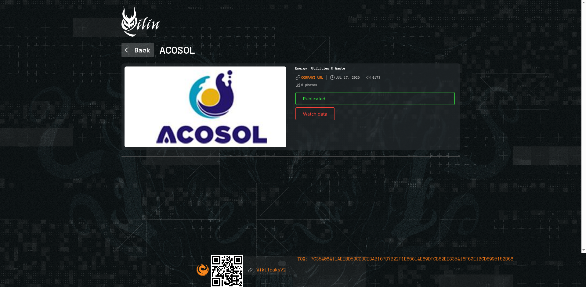 Screenshot del ataque