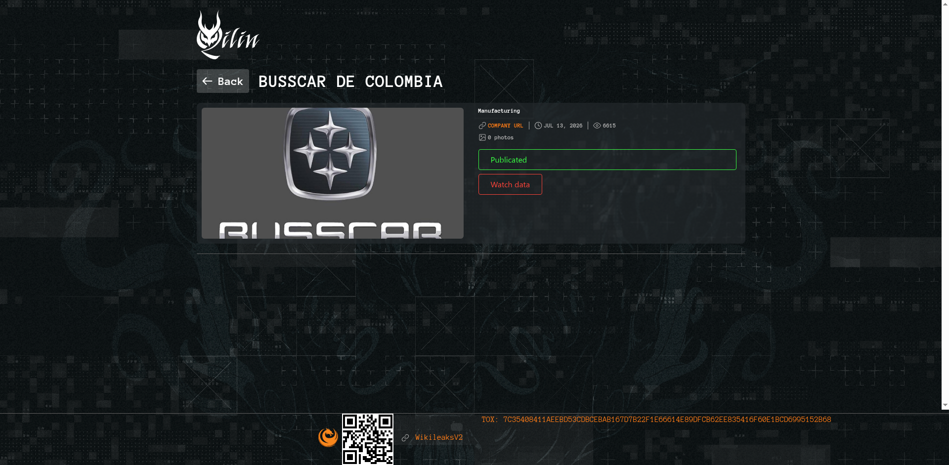 Screenshot del ataque