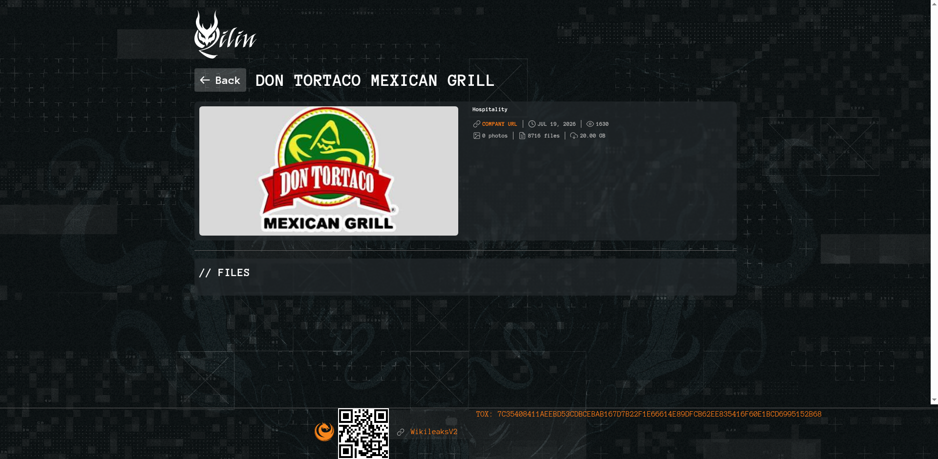 Screenshot del ataque