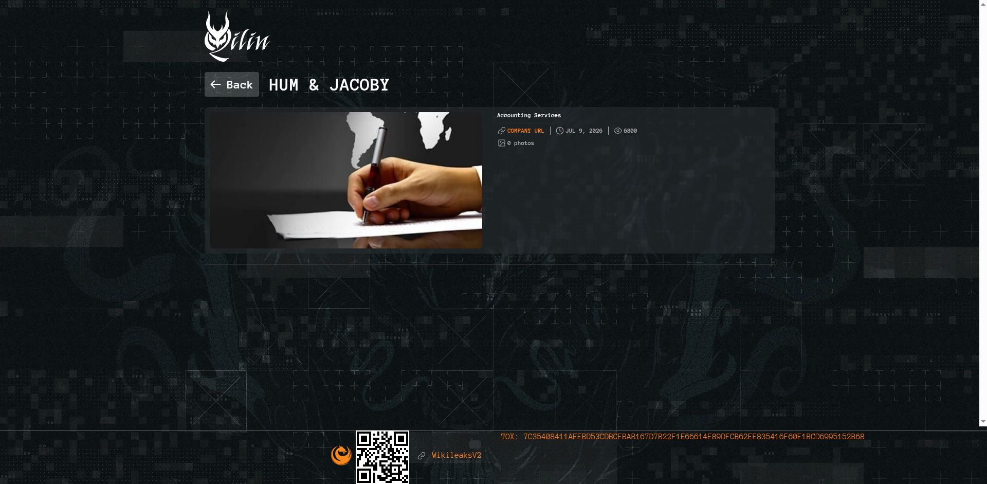 Screenshot del ataque