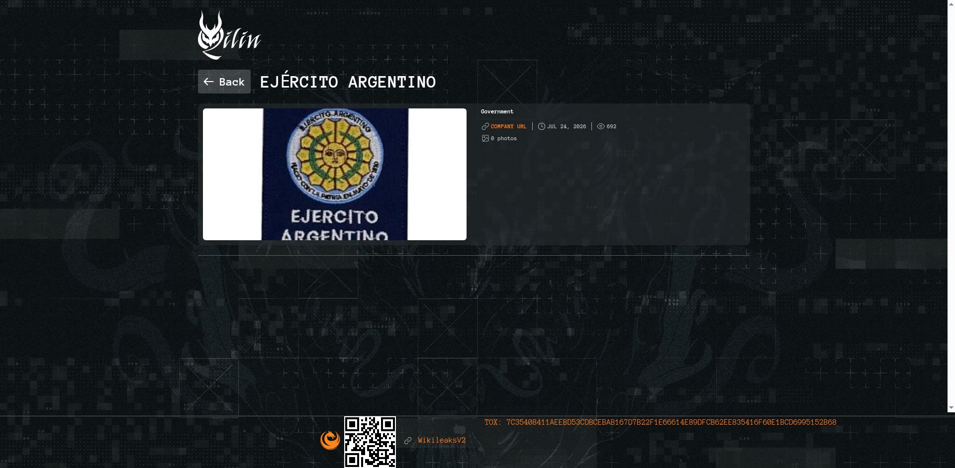 Screenshot del ataque
