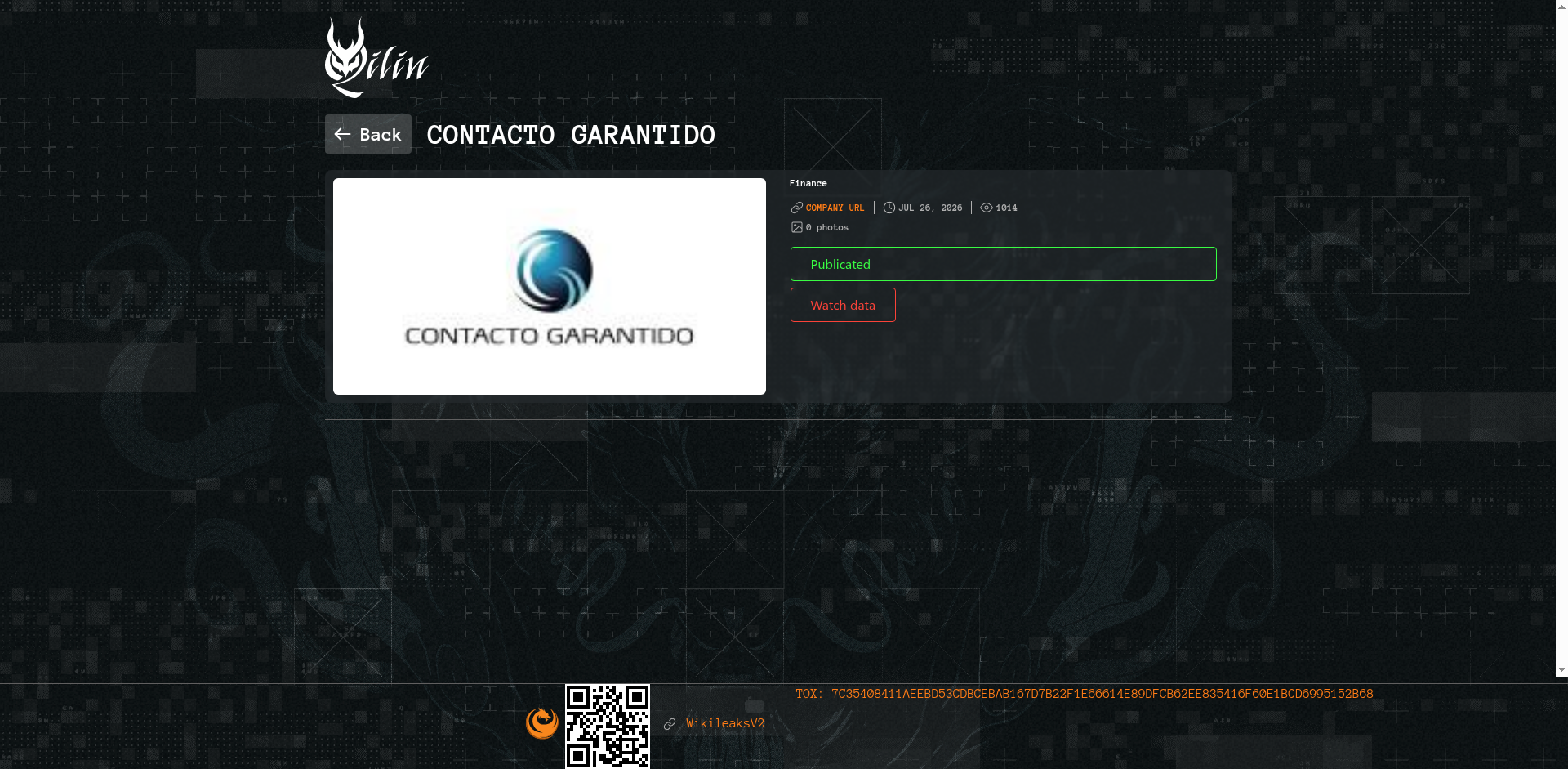 Screenshot del ataque