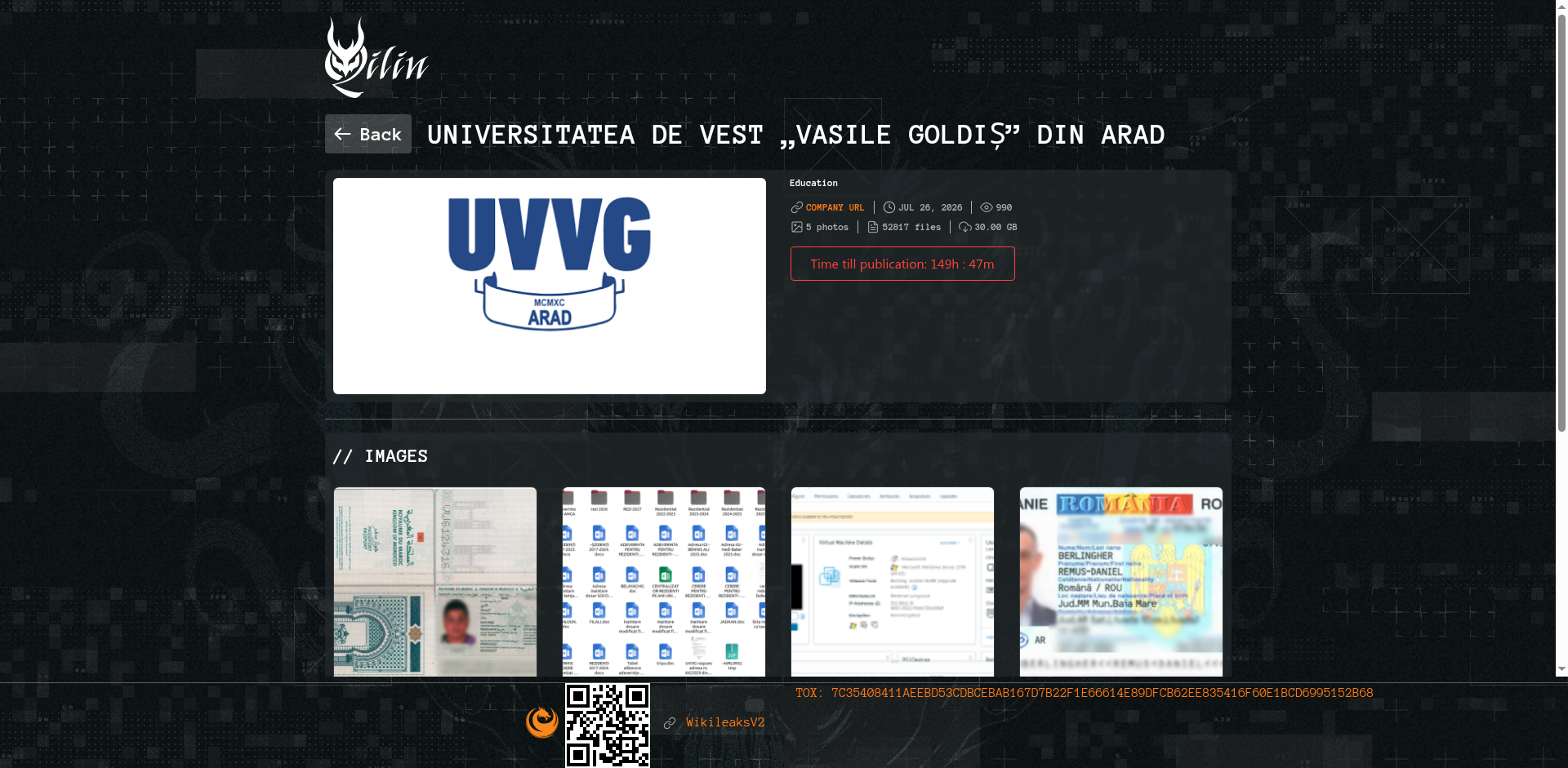 Screenshot del ataque