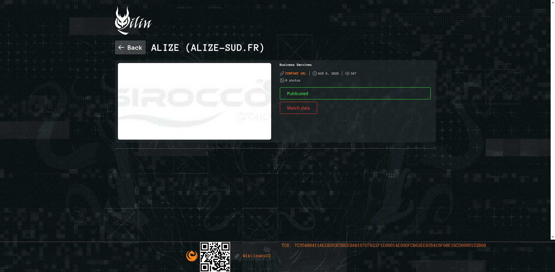 Screenshot del ataque