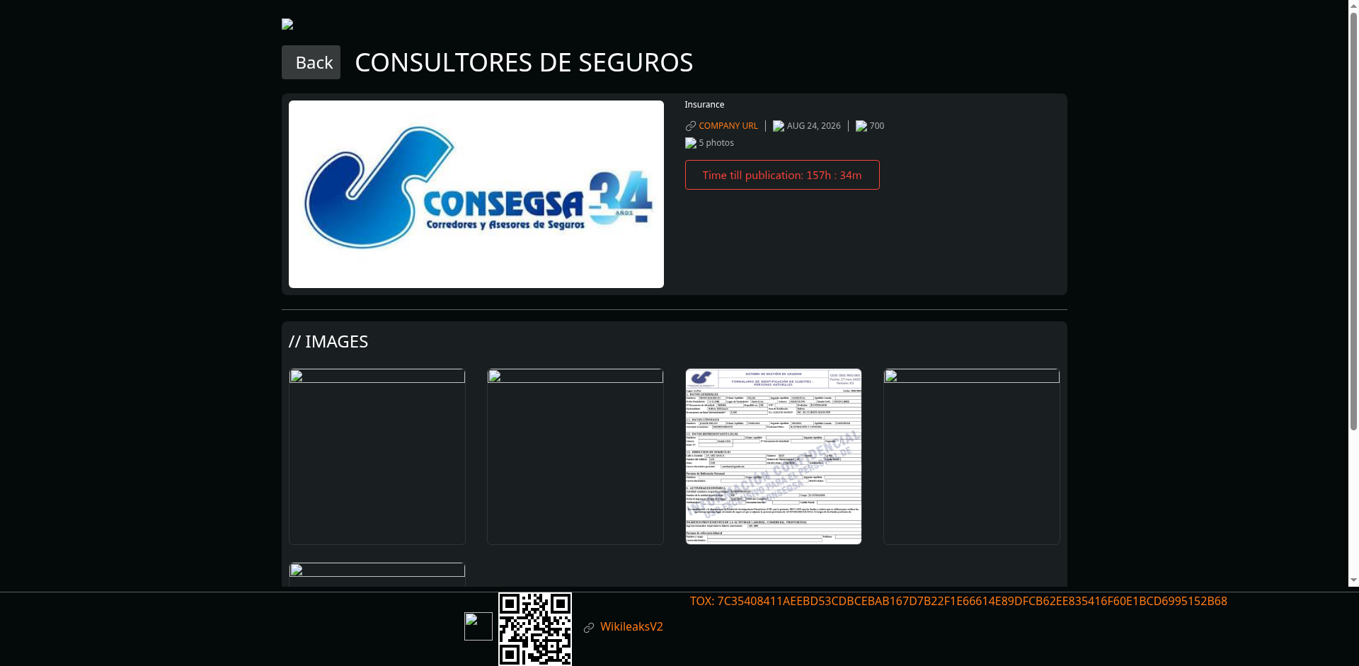 Screenshot del ataque