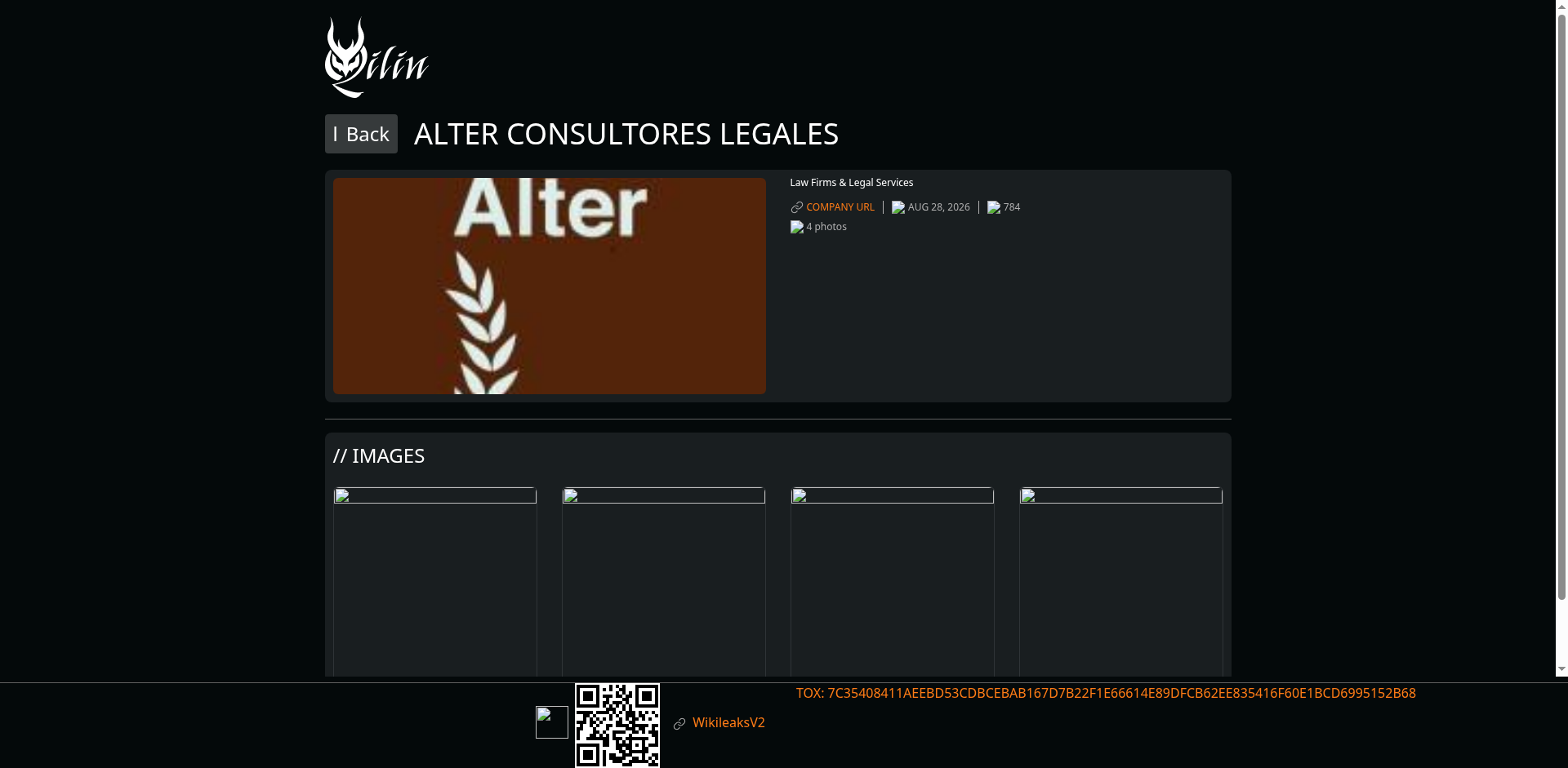 Screenshot del ataque