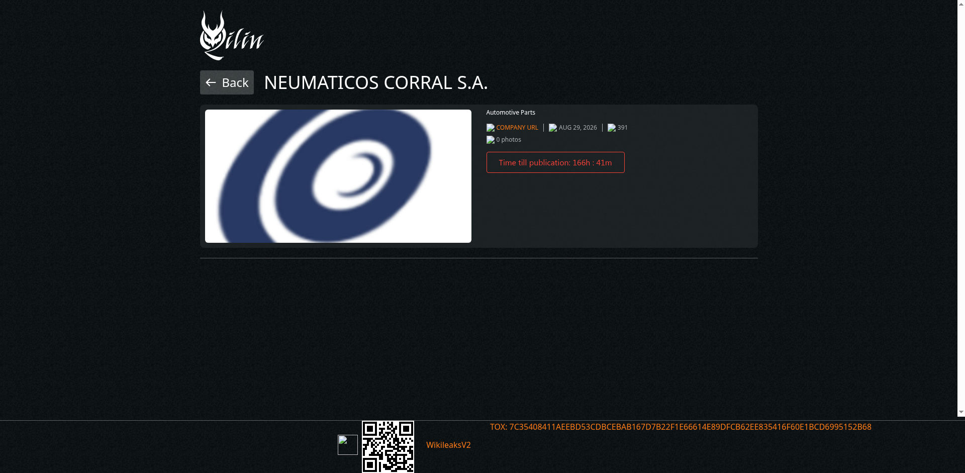 Screenshot del ataque